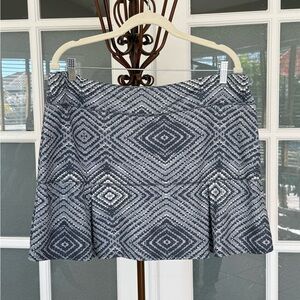 Reel Legends Gray Geometric Athletic Skort PXL Keep It Cool Golf Tennis